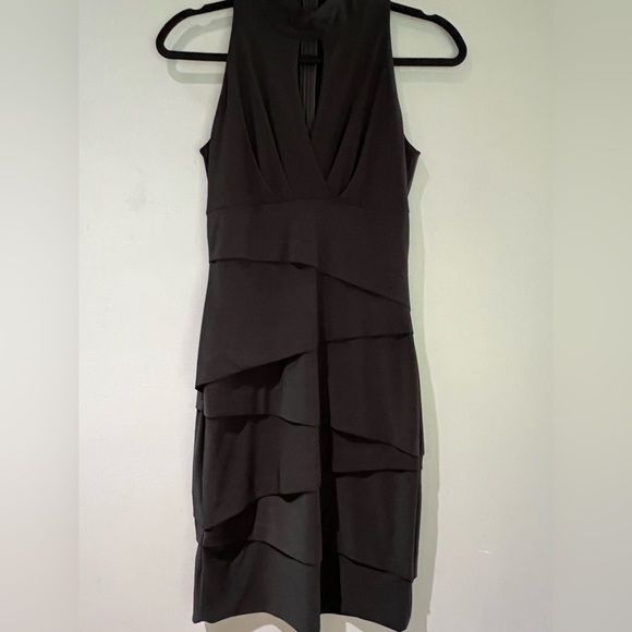 White House Black Market Dresses & Skirts - White House Black Market Mock Neck Black Instantly Slimming Dress Size 2